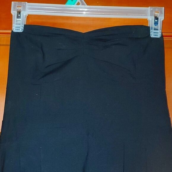 WILFRED, Black Strapless Cocktail Dress, Worn 1x Size 4 - Picture 3 of 9